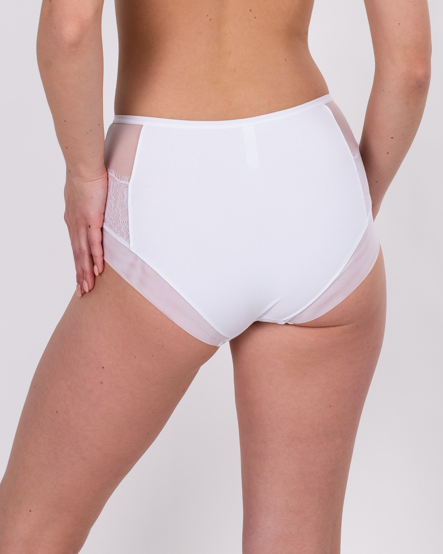 Трусики жіночі завищеної посадки мікрофібра Lanny 51828 білі 4228-7